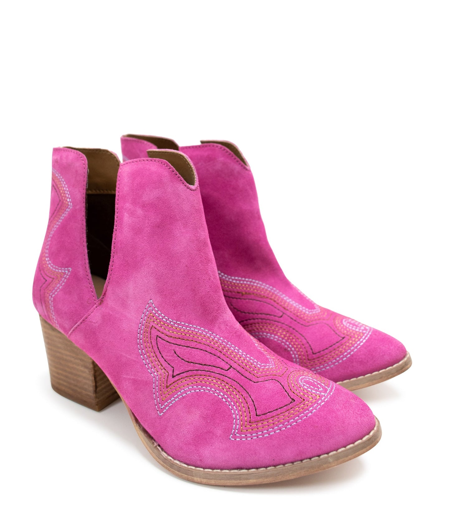 Sleek Sophistication Ankle Boots - Magenta