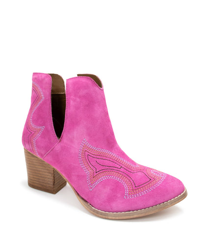 Sleek Sophistication Ankle Boots - Magenta