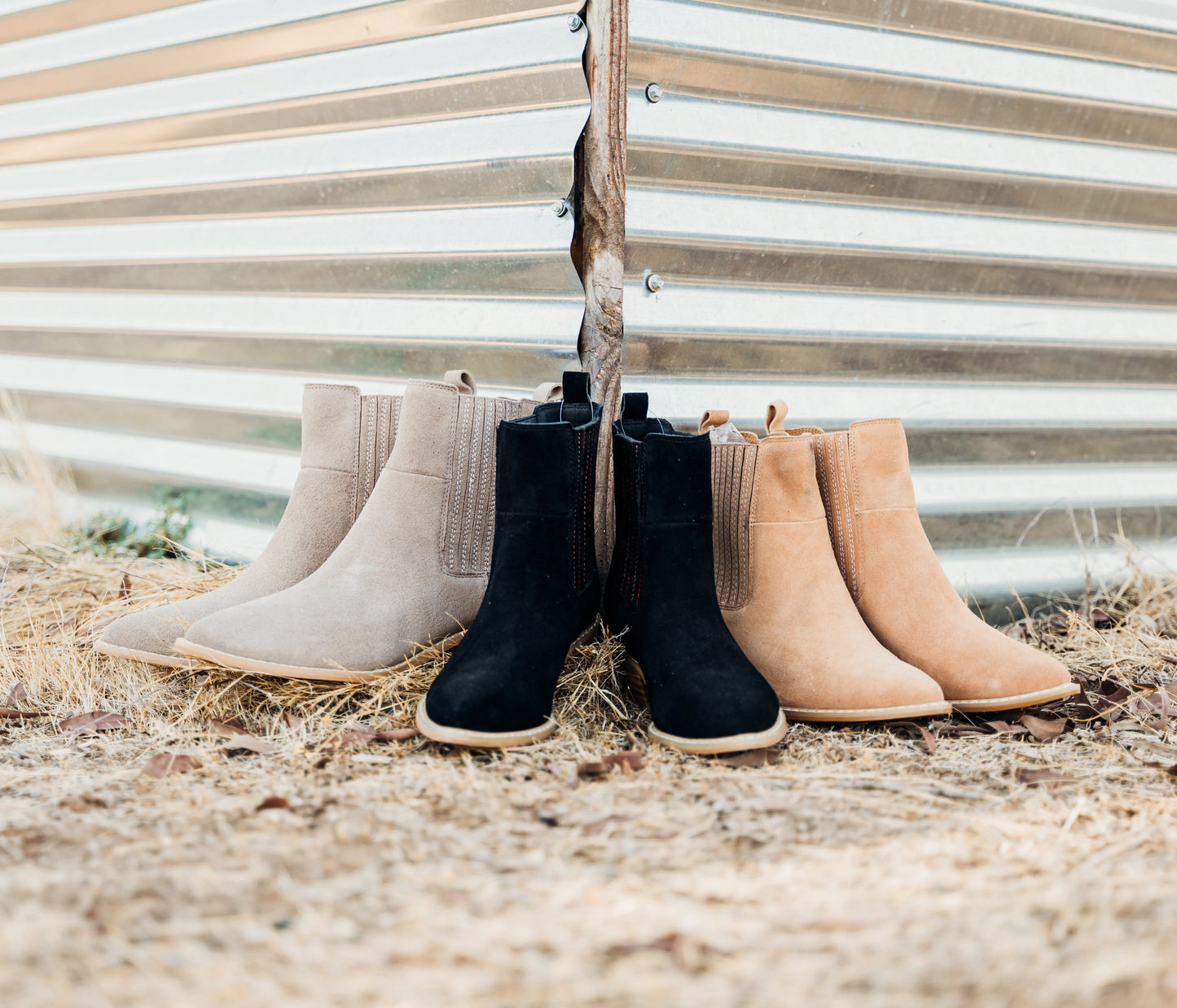 Sloane Suede Ankle Boots in Black