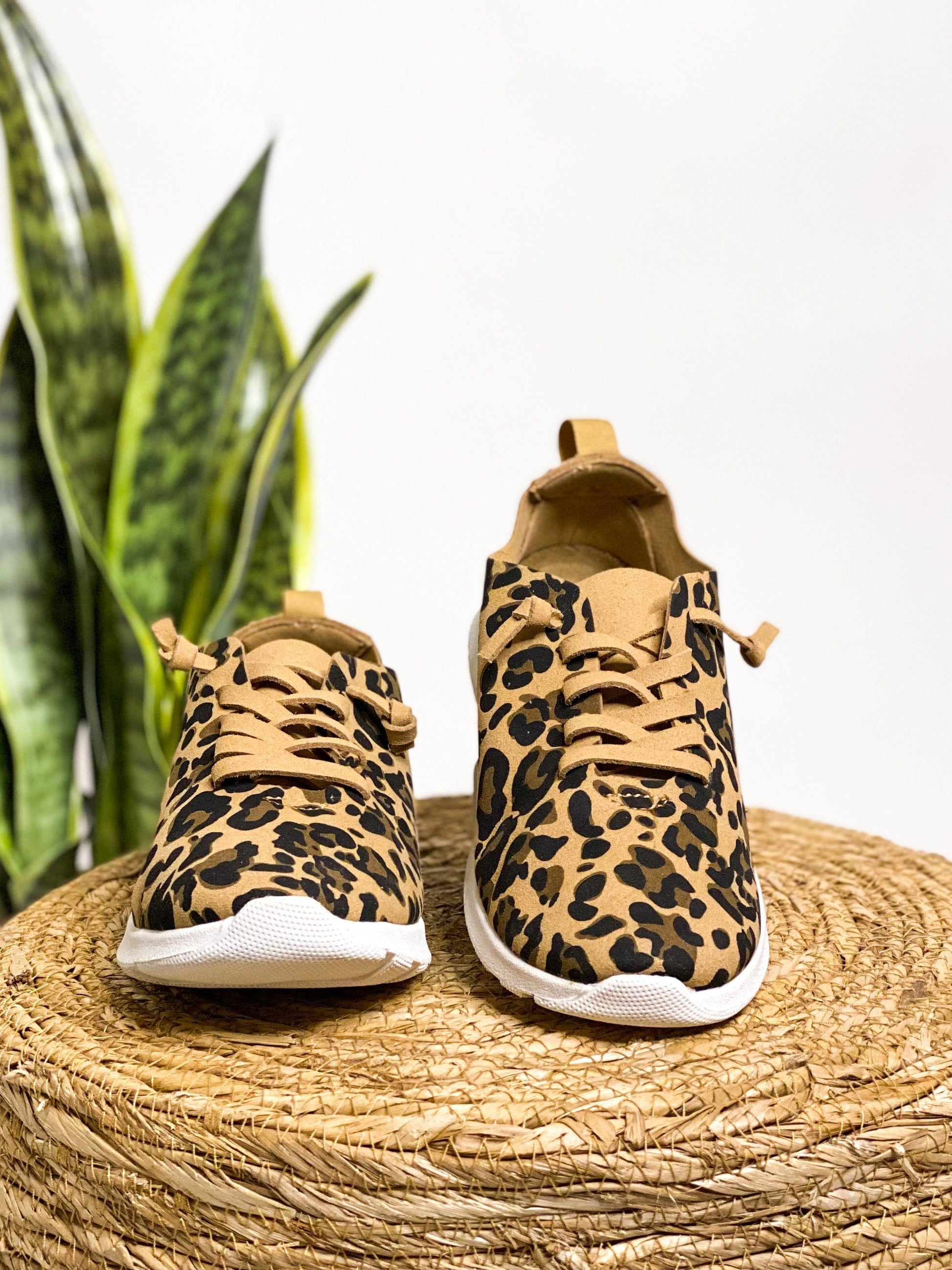 Savannah Style Leopard Sneakers - Redtop