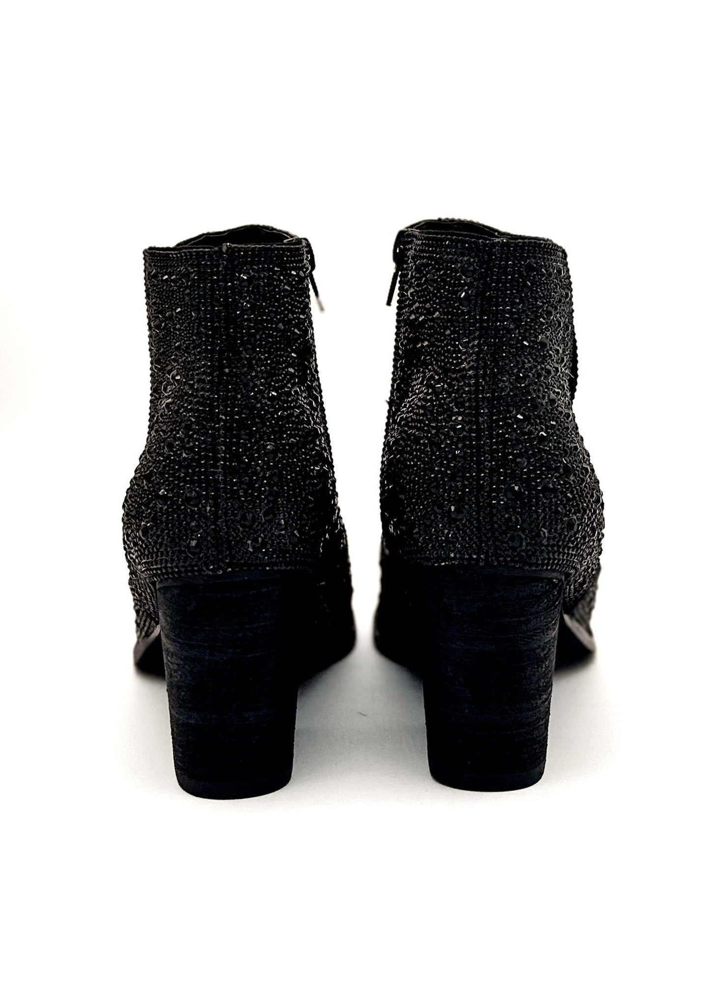 Dazzling Night Rhinestone Booties