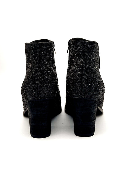 Dazzling Night Rhinestone Booties