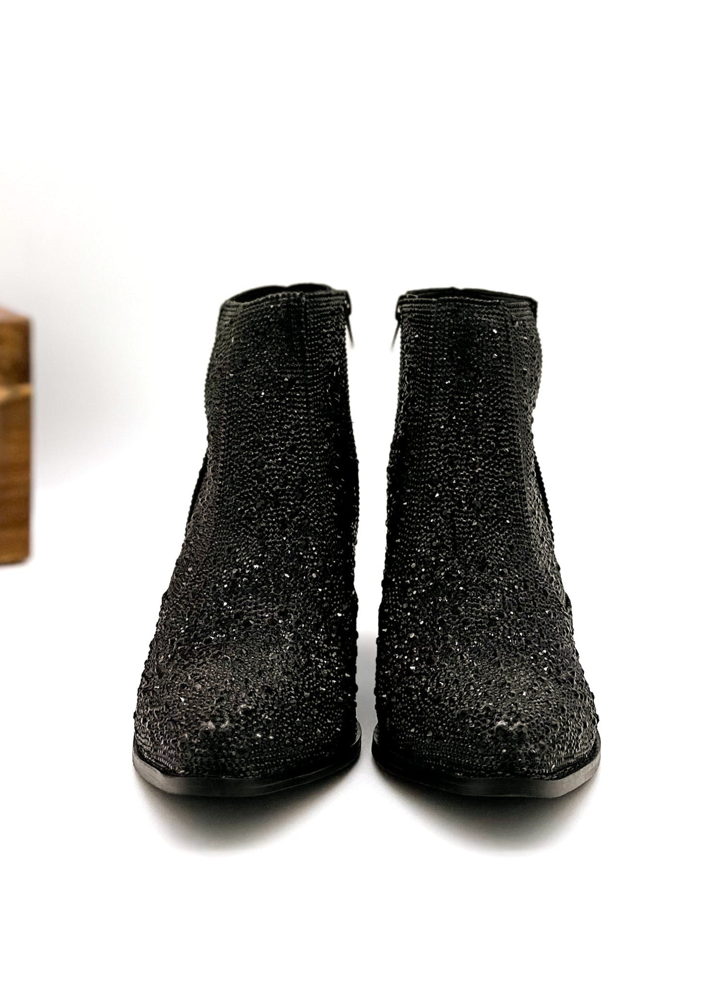 Dazzling Night Rhinestone Booties